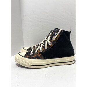 Converse All Star Womens high top color Black tortoise size 8